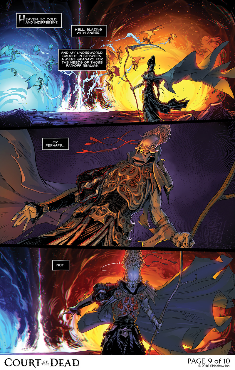 Illustration for article titled Death's Plans Revealed in Our Final Court of the Dead Comic Preview